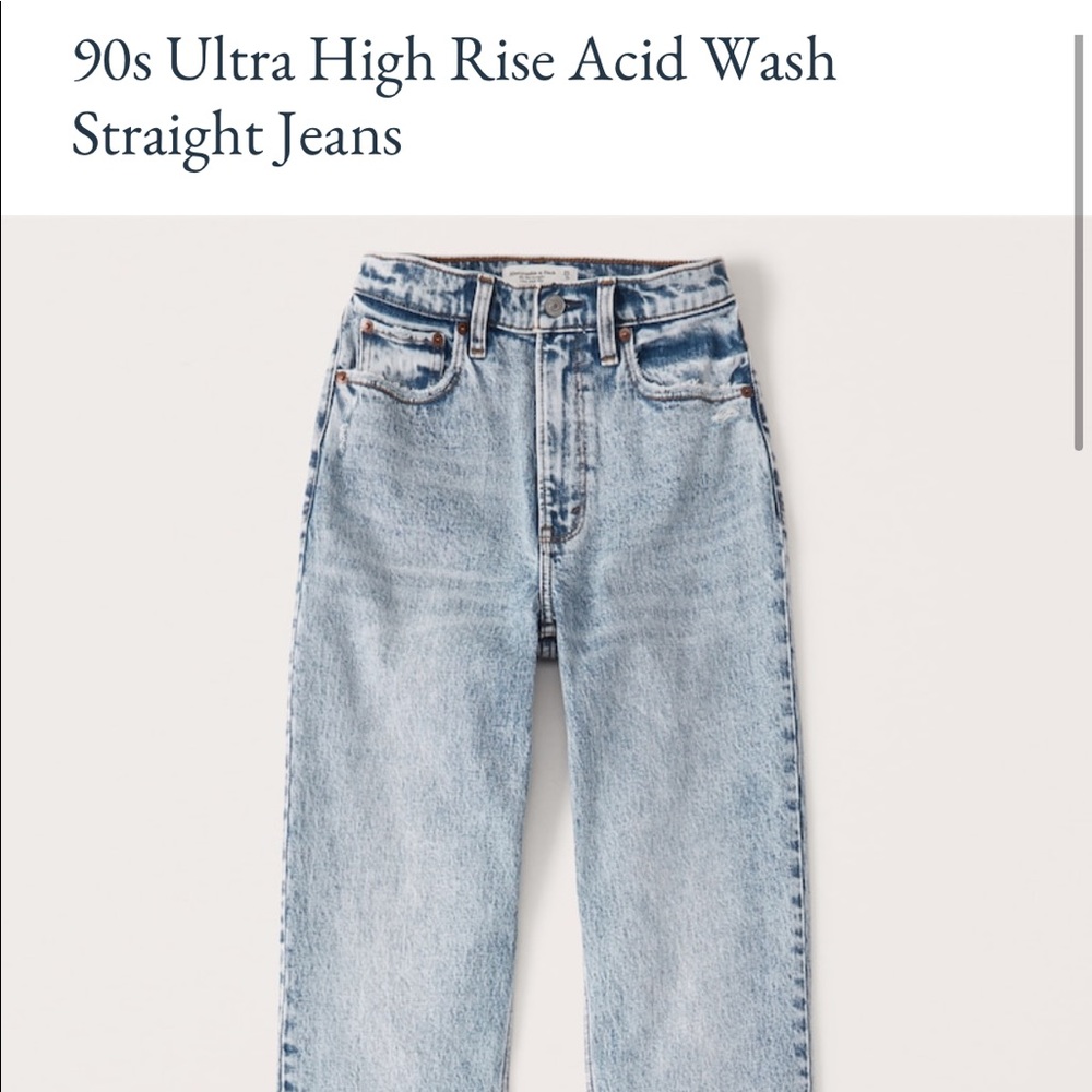 90s ultra high rise straight jeans